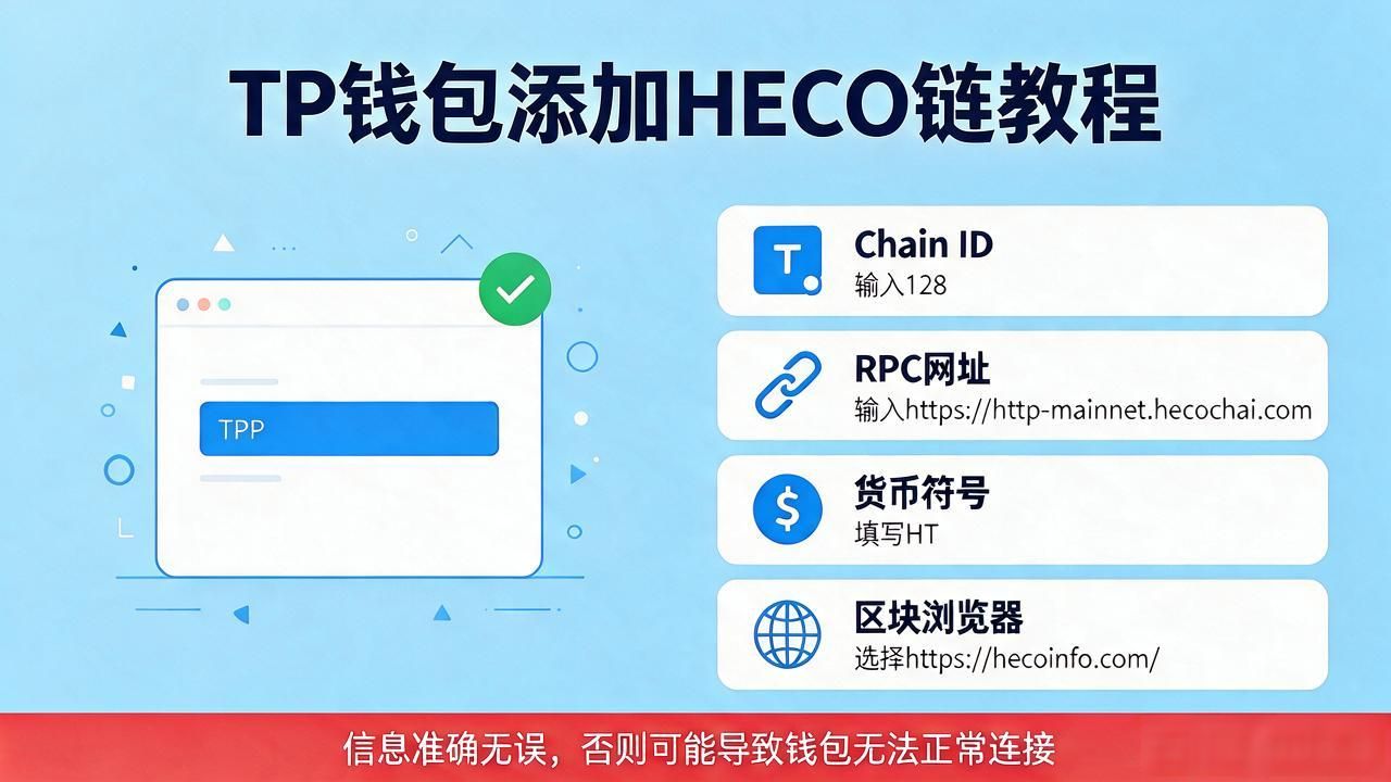 新手TP钱包配置HECO链教程_tp钱包添加heco_TP钱包手动添加HECO链步骤
