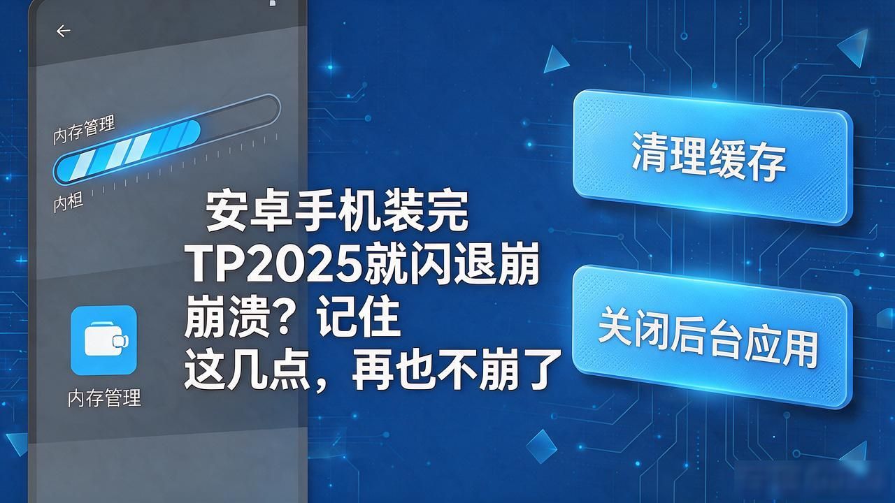 安卓手机装完TP2025就闪退崩溃？记住这几点，再也不崩了
