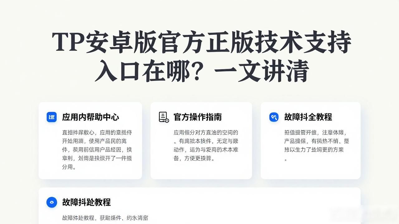 如何在TP安卓版官方正版中进行技术支持_TP安卓版帮助中心入口_TP安卓版官方正版技术支持