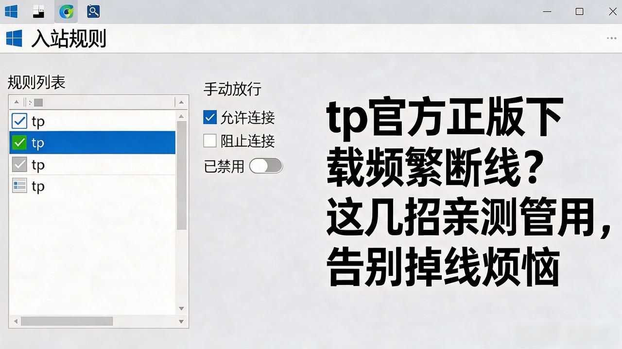 tp官方正版掉线问题_网络环境排查_tp官方正版下载频繁断线怎么办