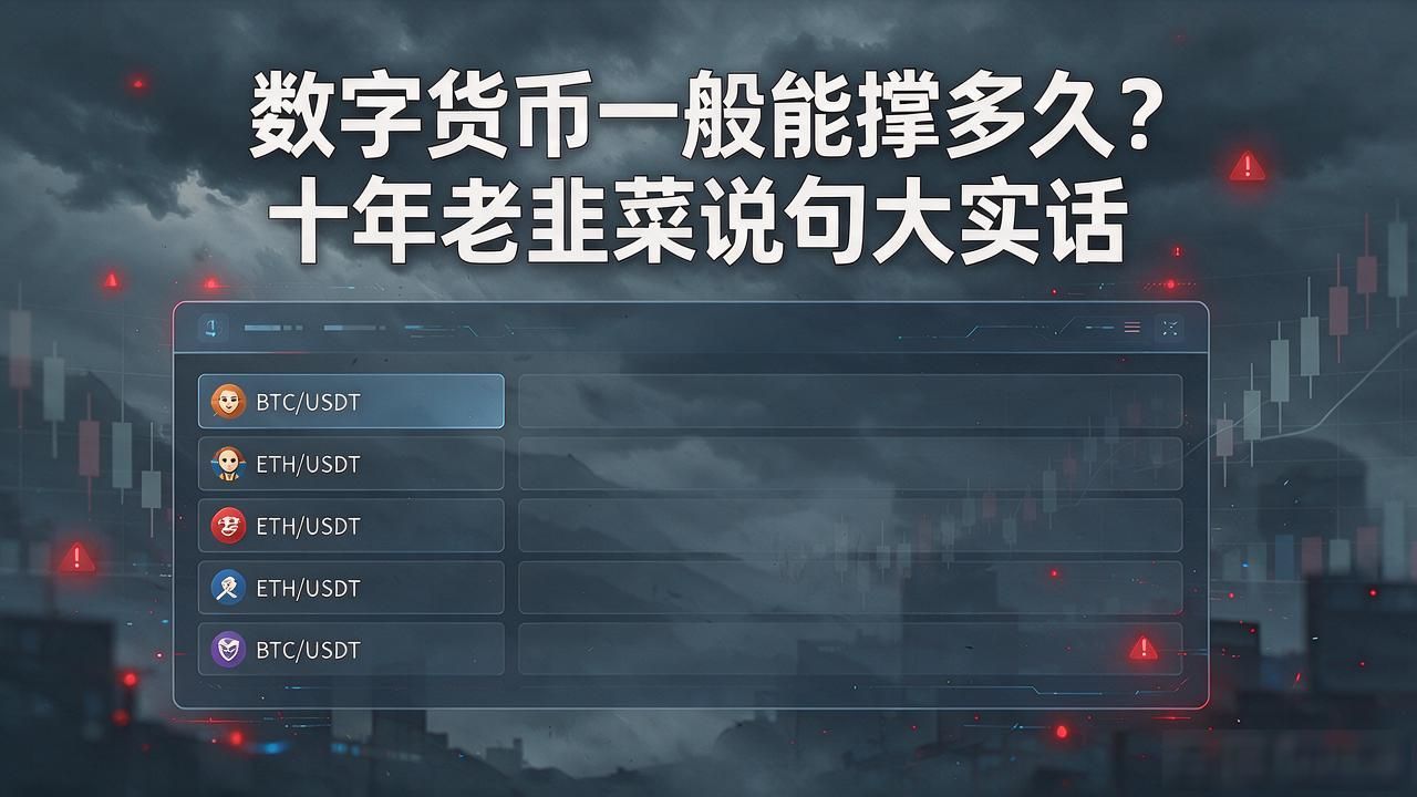 数字货币一般能撑多久？十年老韭菜说句大实话