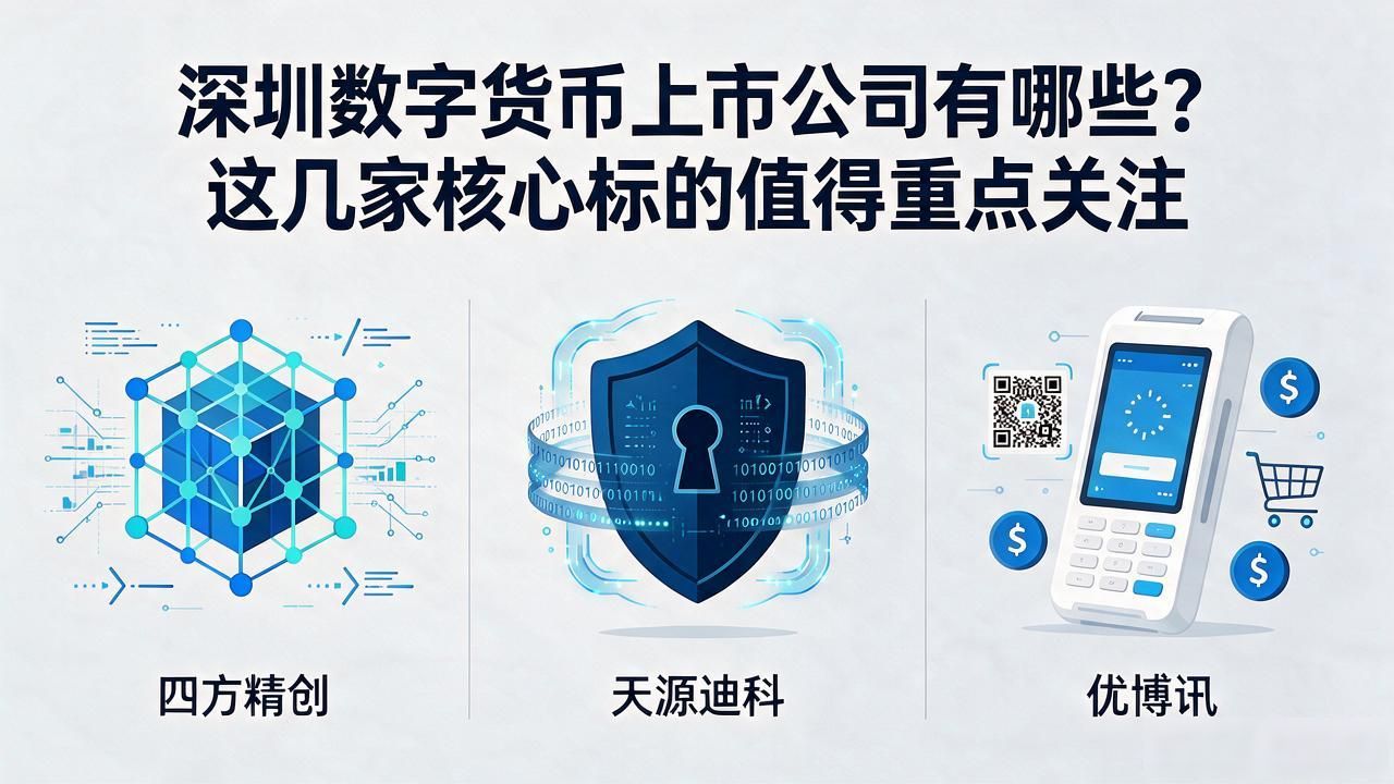 深圳数字货币上市公司有哪些？这几家核心标的值得重点关注