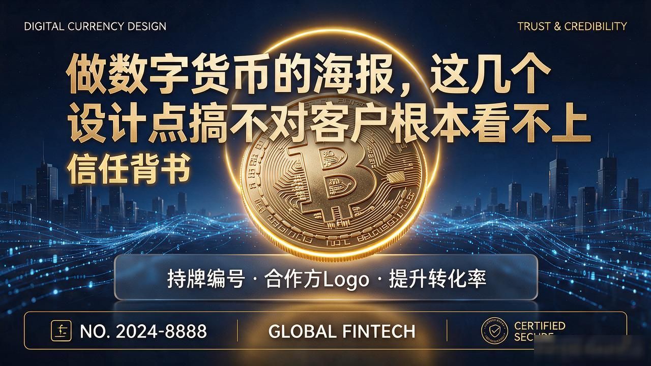 做数字货币的海报，这几个设计点搞不对客户根本看不上