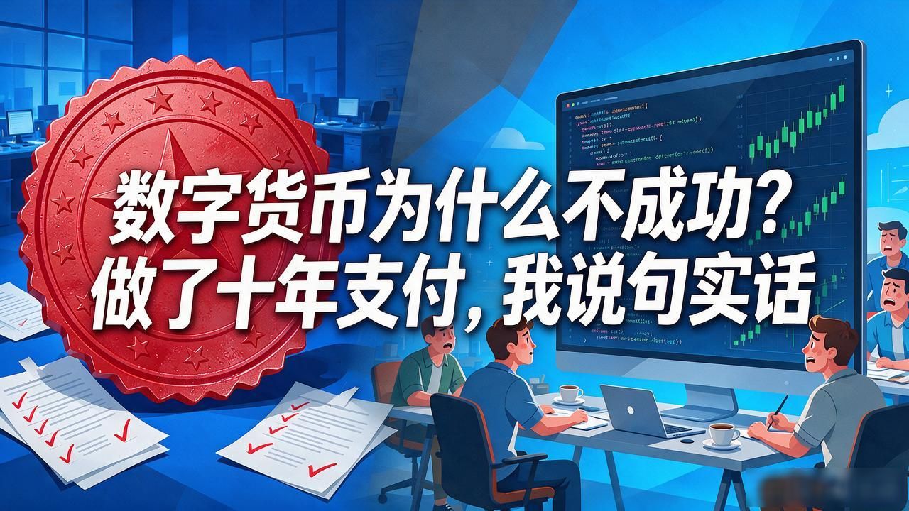 数字货币为什么不成功？做了十年支付，我说句实话