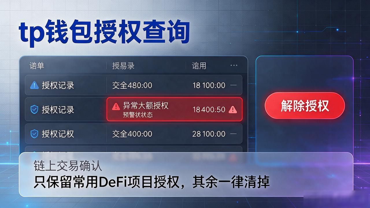 tp钱包授权查询：怎么查授权记录、怎么解除合约，防资产被盗