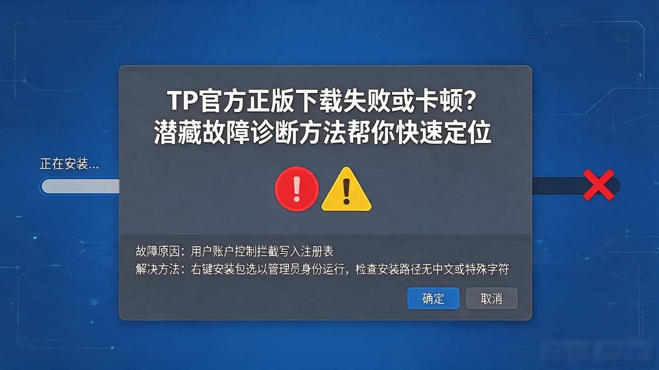 TP官方正版下载失败或卡顿？潜藏故障诊断方法帮你快速定位