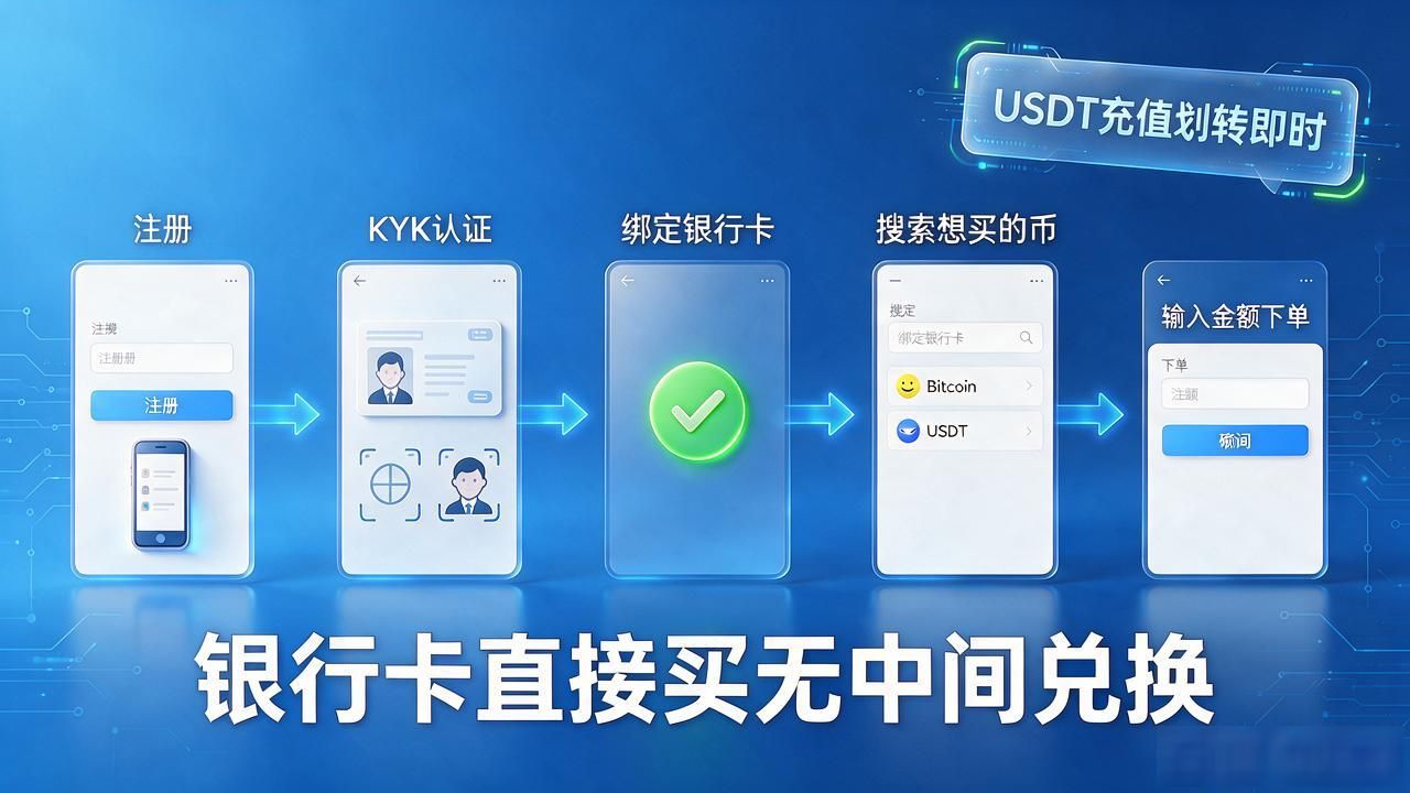 怎么转钱到数字货币_海外交易所选择与KYC认证步骤_数字货币法币转USDT全流程指南