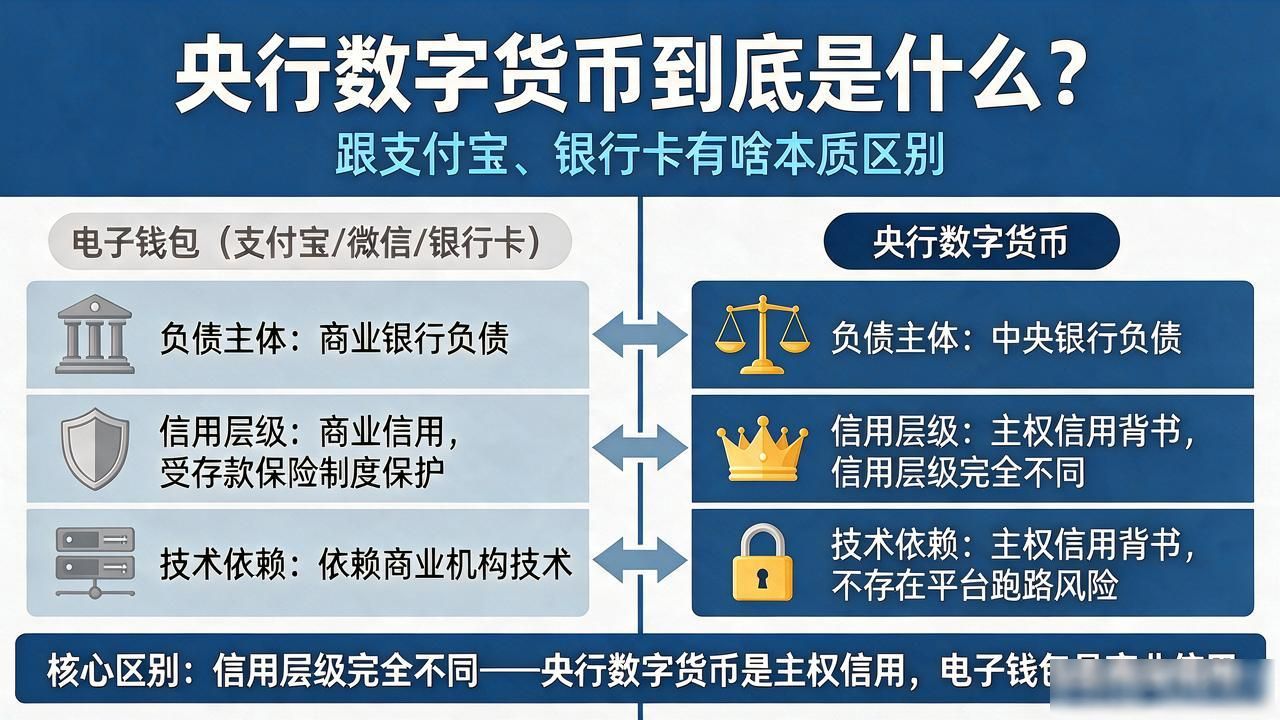 央行数字货币到底是什么？跟支付宝、银行卡有啥本质区别
