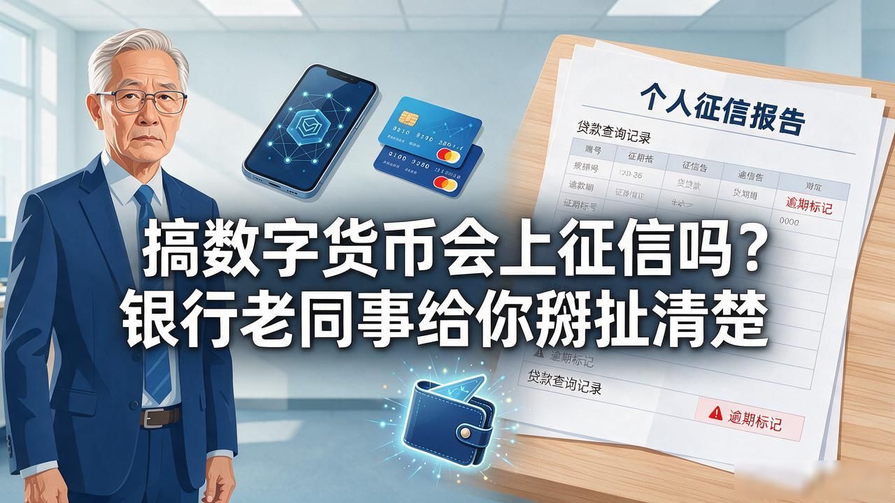 搞数字货币会上征信吗？银行老同事给你掰扯清楚