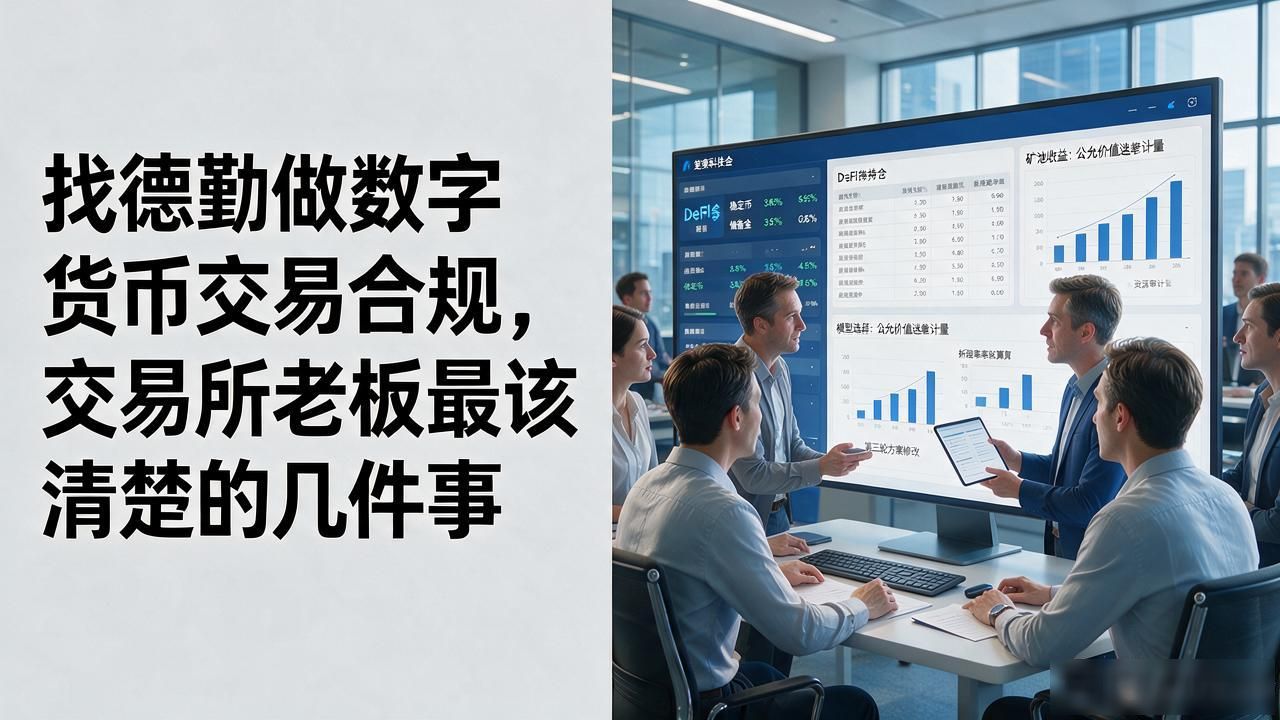 找德勤做数字货币交易合规，交易所老板最该问清楚的几件事