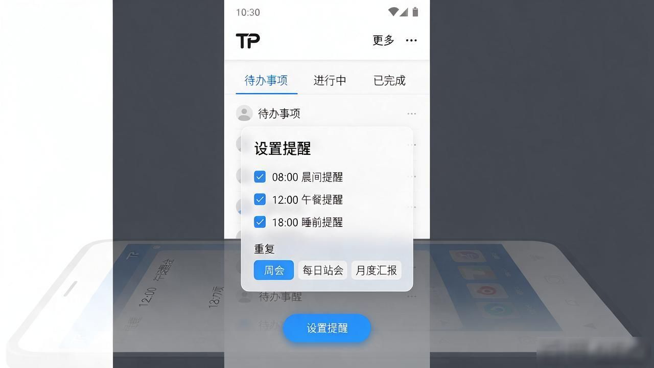 TP安卓版官方正版怎么设工作提醒？跟着走几步就够