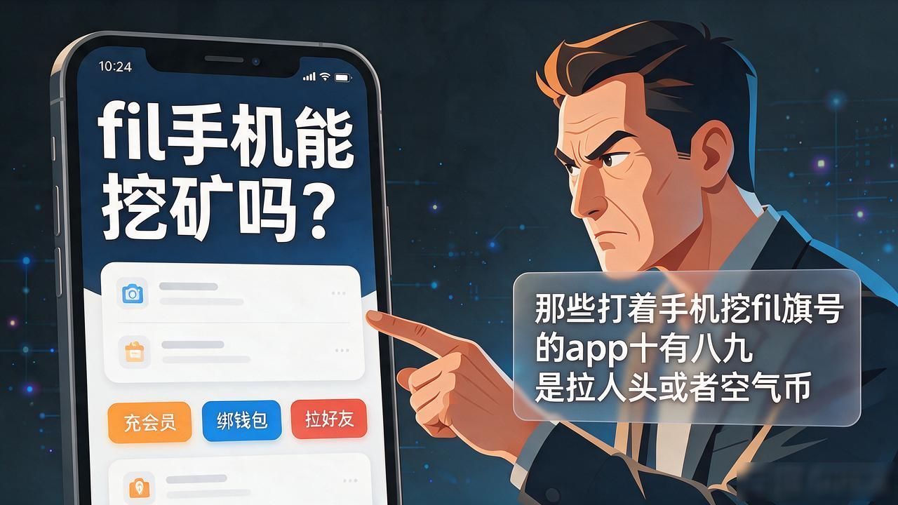 fil手机能挖矿吗？3年玩币人跟你说句实话