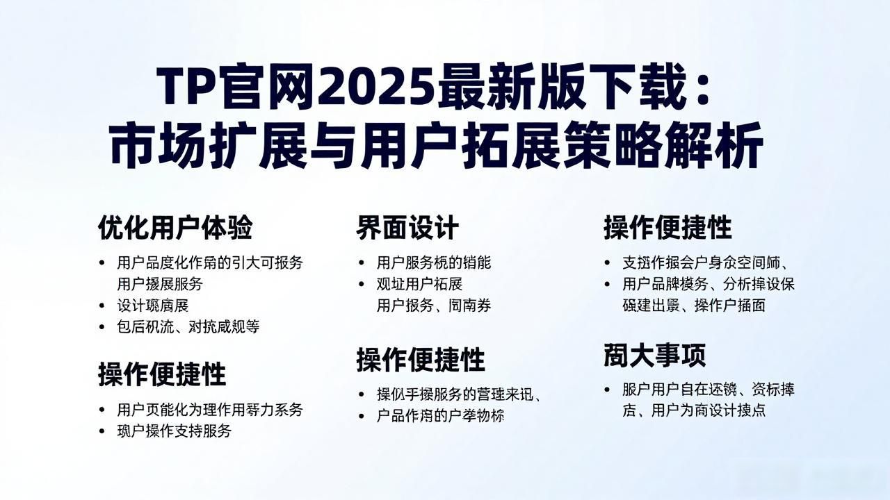 TP官网2025最新版下载 市场扩展策略 用户拓展方法_优化用户体验 提升用户满意度 促进口碑传播_TP官网2025最新版下载的市场扩展与用户拓展