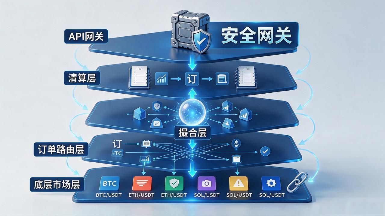 数字货币平台运行结构拆解：从撮合到清算，5层架构一次讲透